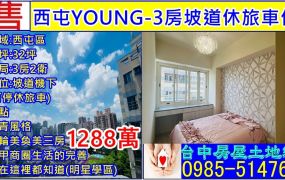 西屯YOUNG-3房坡道休旅車位