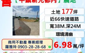 【平鎮新光都內】環境清幽近66快速道路開心農場田