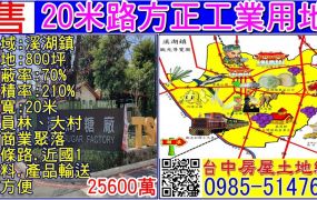 20米路方正工業用地