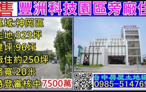 豐洲科工園區旁特登廠房