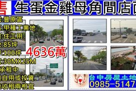 生蛋金雞母角間透天店面