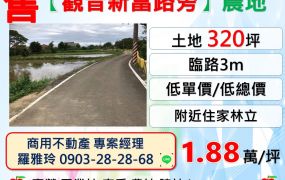 【觀音新富路旁】便宜農地(投資置產最佳選擇)