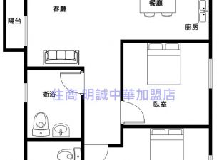捷運O4武強邊間2房公寓