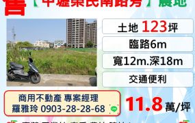 【中壢榮民南路旁】生活機能完整都計內小農地