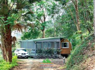 新竹縣北埔鄉南埔生態村綠森林休閒屋無保存登記265坪林業用地售價468萬