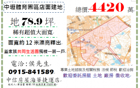 桃園市中壢體育園區信義國小店面建地