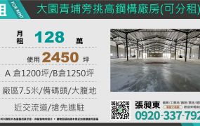 大園近青埔旁物流倉儲