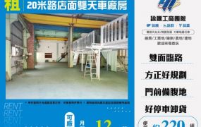 龜山20米路店面雙天車廠房155