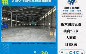 大園交流道旁挑高鋼構倉庫124
