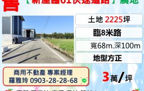 【新屋臨61快速道路】大面寬方正一般農地好規劃