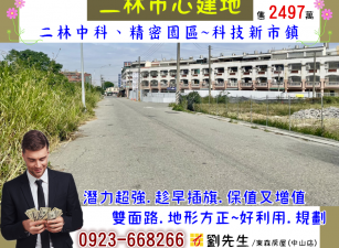 近二林郵局建地∣售2497萬∣東森劉0923668266