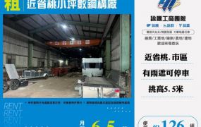 八德近省桃小坪數鋼構廠房160