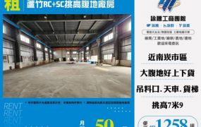 蘆竹RC+SC挑高腹地廠房155
