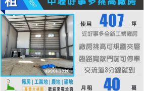 中壢好市多407挑高廠房