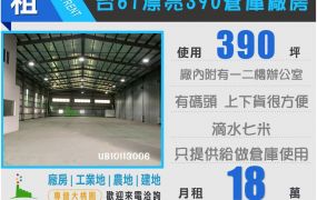 台61漂亮390倉庫廠房