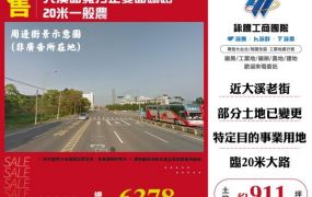 大溪面寬方正雙面臨路20米一般農