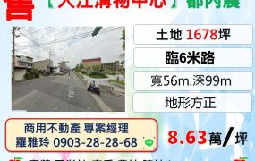 【近大江溝物中心】雙面臨路地形方正都內農地