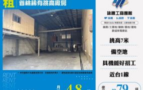 省桃稀有挑高廠房159