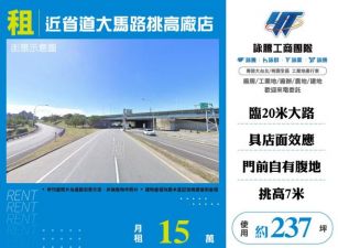 近省道大馬路挑高廠店155