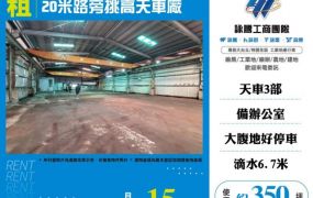 20米路旁挑高天車廠房155