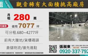 觀音大面積合法鋼構廠房