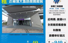 近機場大馬路挑高廠房