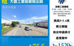 大園工業區廠房出租