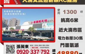 大湳交流道旁收租新穎RC廠房