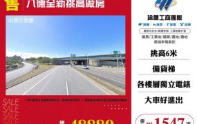 八德全新挑高貨梯廠房127