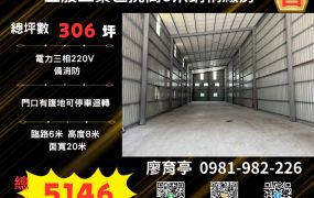 💖阿P精選💖五股工業區挑高8米鋼構廠房