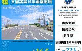 大園挑高10米鋼構廠房124