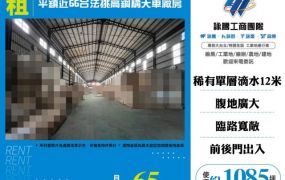 平鎮近66合法挑高鋼構天車廠房