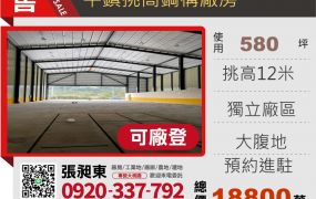 平鎮新穎挑高鋼構廠房