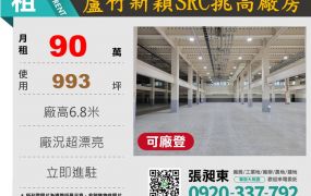 蘆竹新穎SRC挑高廠房