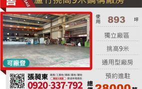 蘆竹挑高鋼構廠房