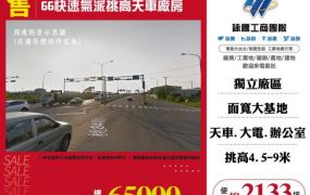 66快速氣派挑高天車廠房