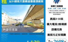 台31線旁大面積超值碼頭廠房