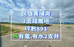 民雄菁埔旁3面路農地