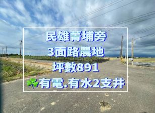 民雄菁埔旁3面路農地