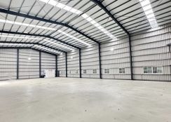 湖口交流道旁/挑高8米/鋼構廠房•	桃園廠房買賣/工業地/建地/徵收農地/廠房出租