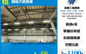 楊梅大廠倉庫出租155