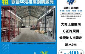 觀音66旁挑高鋼構廠房138