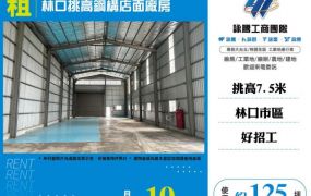 林口挑高鋼構店面廠房155