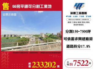 平鎮可分割大坪數工業地183