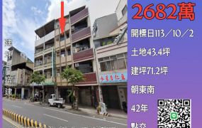 台南法拍屋-中西區臨安路一段店面