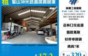 龜山30米路邊挑高倉庫124