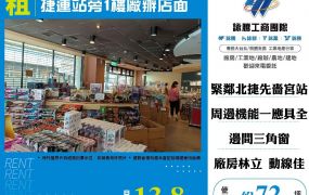 捷運站旁1樓廠辦店面