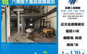 八德臨大馬路挑高廠店158