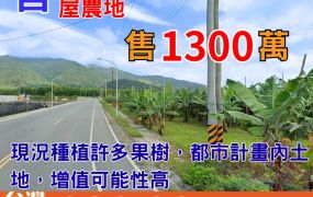 市農378_台東知本有房屋農地