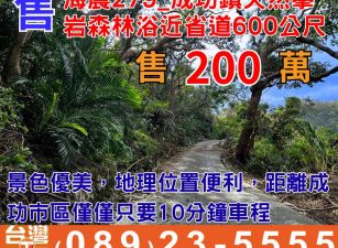 海農279成功鎮天然攀岩森林浴近省道600公尺
